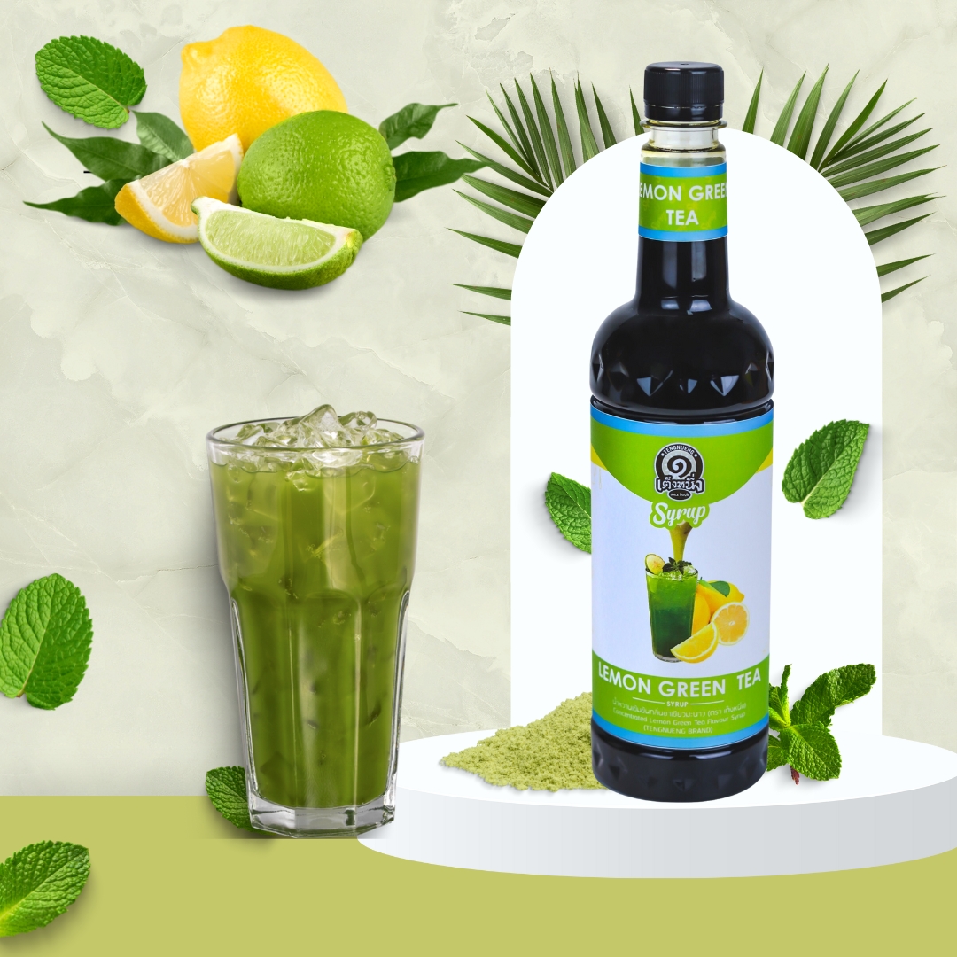 ไซรัป ชาเขียวมะนาว 780 ML. เฉาก๊วยเต็งหนึ่ง รหัส 2650