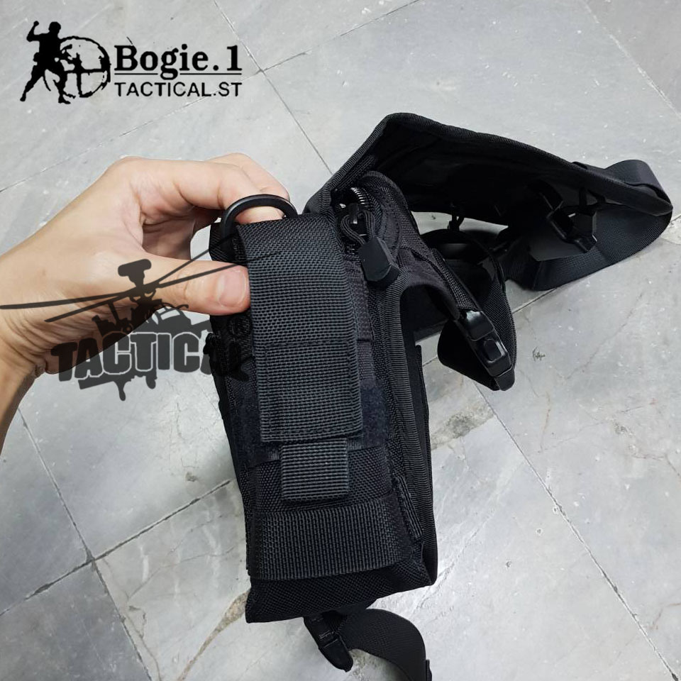 กระเป๋าปืนสะพายไหล่ สี่เหลี่ยมกลาง ผ้า Cordura