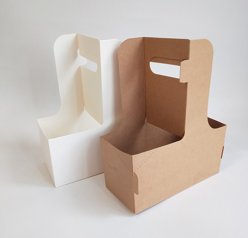 กล่องใส่แก้วกาแฟ-เครื่องดื่ม แพ็ค 50/100 ชิ้น