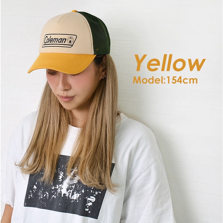 Coleman Mesh Cap Logo โคลแมนหมวกแก๊ปตาข่ายลายโลโก้Coleman 6สีเลือกสรรจาก Coleman Japan ขนาด 57-59cm รหัส181-030A