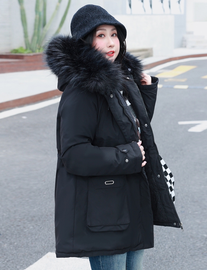 2324-0067 เสื้อกันหนาวไซส์ใหญ่ บุกำมะหยี่ด้านใน มีเฟอร์ ตัวนี้ไม่ผิดหวังแน่นอน