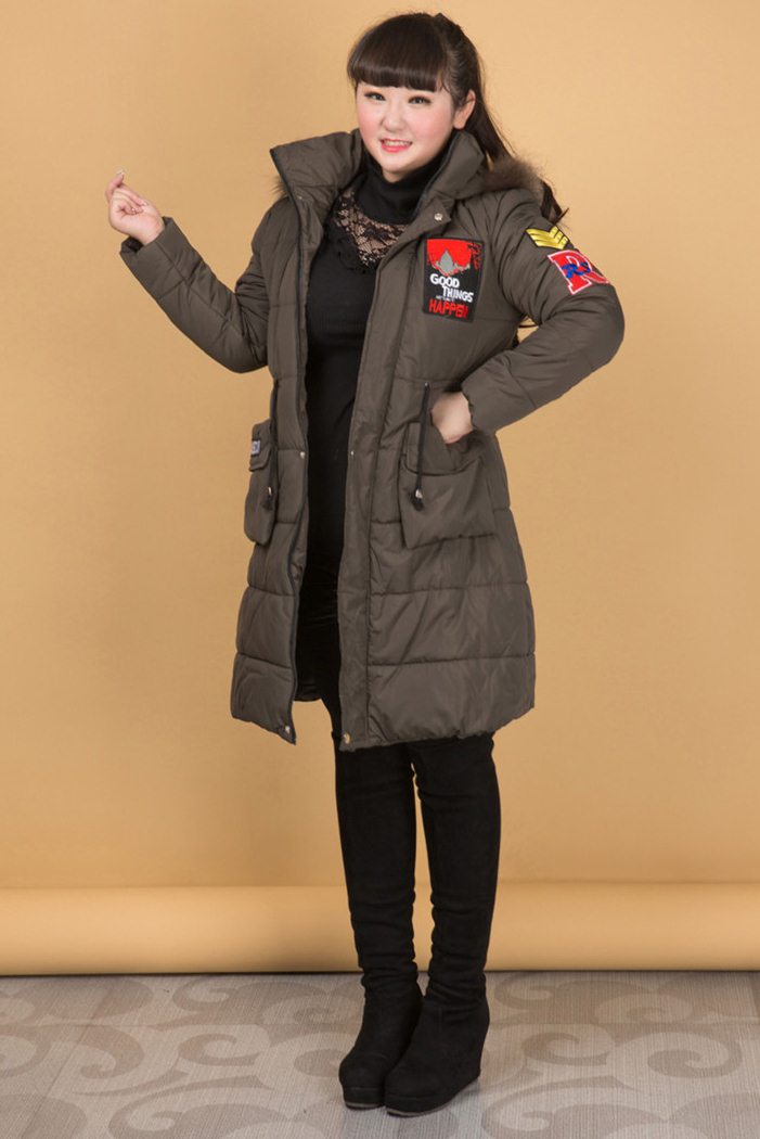 PreOrderคนอ้วน - เสื้อโค้ทกันหนาว แบบสวย บุนวม+นุ่น แต่งแบบเท่ ๆ สี : ลายพรางเขียว / ลายพรางแดง / ดำ / น้ำตาลเข้ม