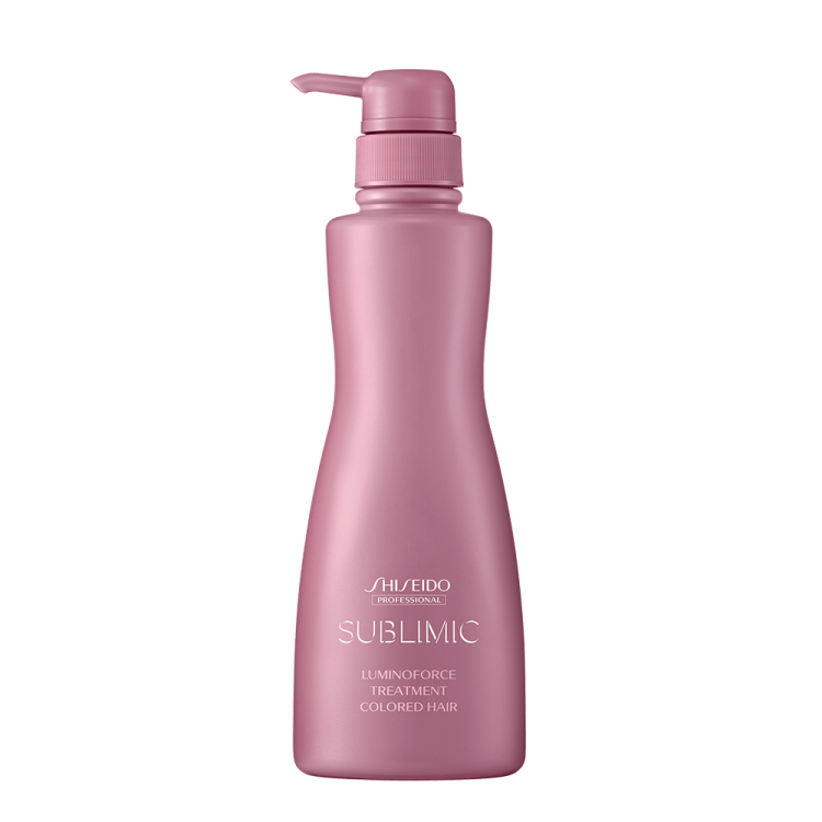 SHISEIDO SUBLIMIC Luminoforce Treatment ขนาด 500 ml ครีมนวดสำหรับผมทำสี พร้อมปกป้องเส้นผมทำสีจากการซีดจาง