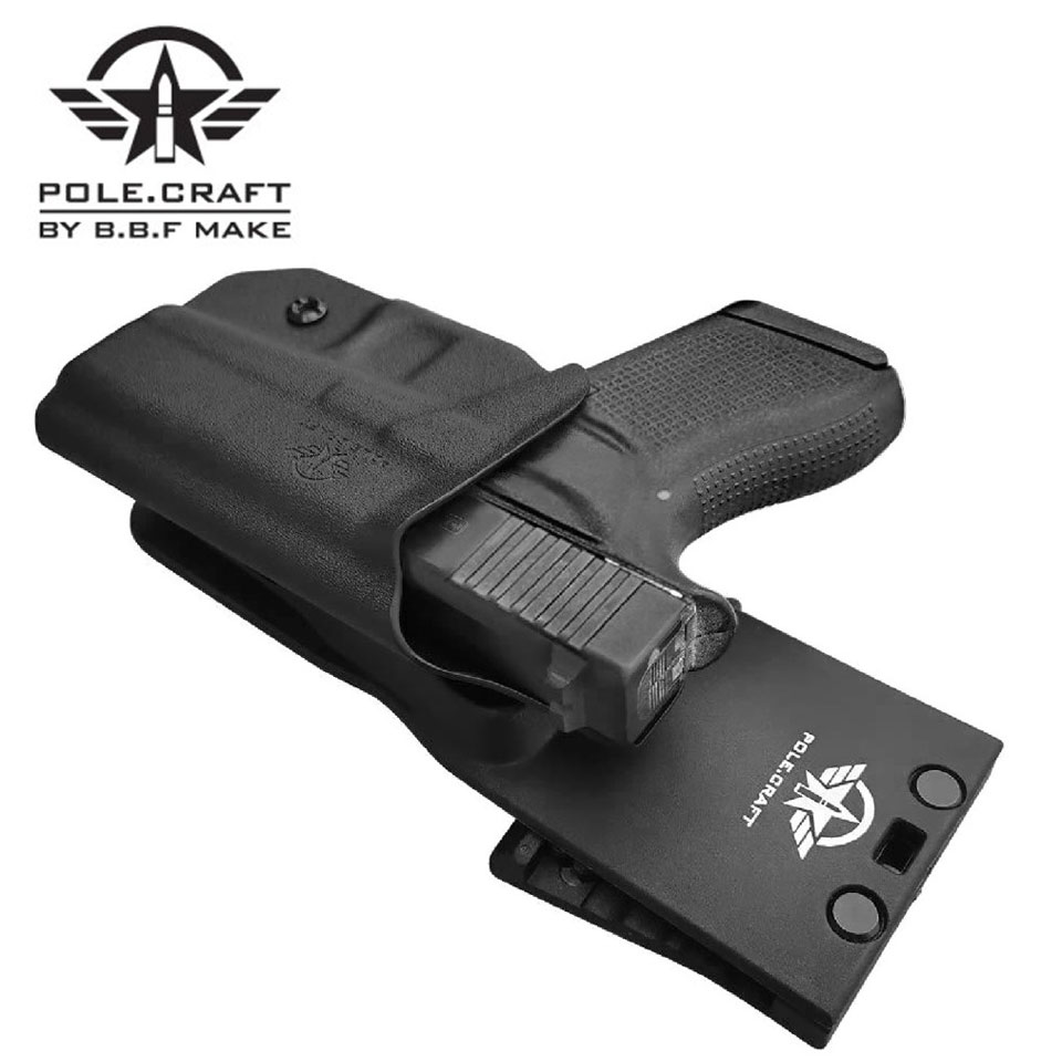 ซองปืนพกนอก + เพลทต่ำ รัดขา B.B.F Make Kydex Holster