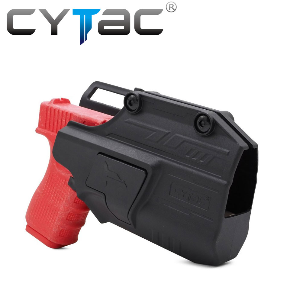 (งานแท้) ซองปืน Mega-Fit ติดไฟฉาย + เพลทลดต่ำ + รัดขา ยี่ห้อ Cytac