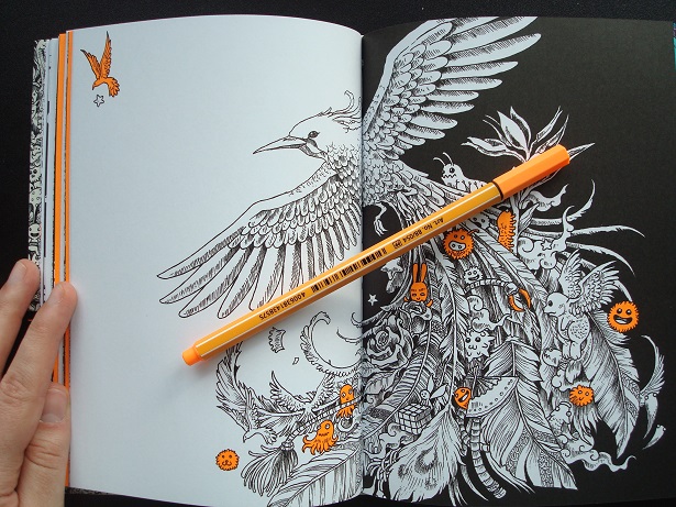 สมุดกึ่งอาร์ทบุ๊กลายเส้น Animorphia Notebook เหมาะแก่การมอบเป็นของขวัญ