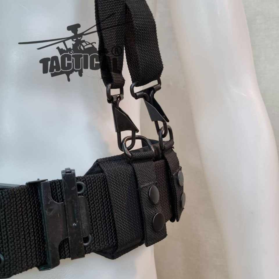 ชุดเข็มขัด + สายโยงบ่า แบบใหม่ (เหล็ก/ทองเหลือง) มีแยกขายเป็นชิ้น