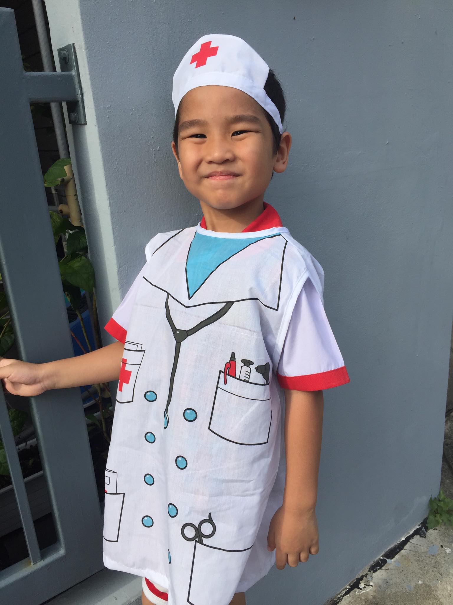 ชุดNurseชุดพยาบาลชุดบุรษพยาบาลสำหรับเด็กรุ่นสวมใส่ง่ายใส่สบาย