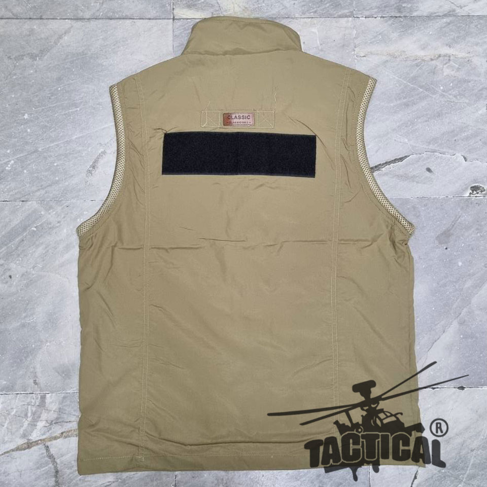 เสื้อกั๊กหน่วยงานราชการ กระเป๋าเยอะ ตีนตุ๊กแก (4 สี)