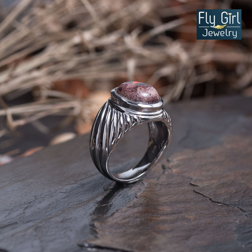 แหวนพลอย MEXICAN FIRE OPAL