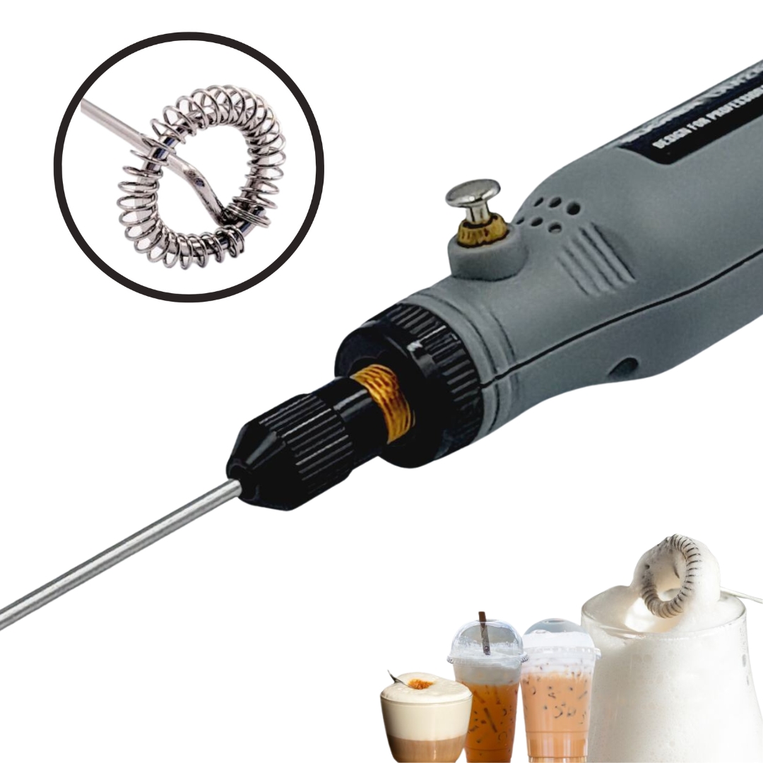 เครื่องตีฟองนม ระบบชาร์ตแบตเตอรี่ สาย USB 3.6V สีเทา รหัส 1234