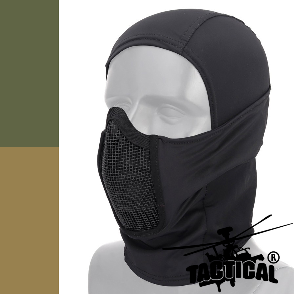 โม่ง + ตระแกรงเหล็กกันปาก (Tactical Headgear)