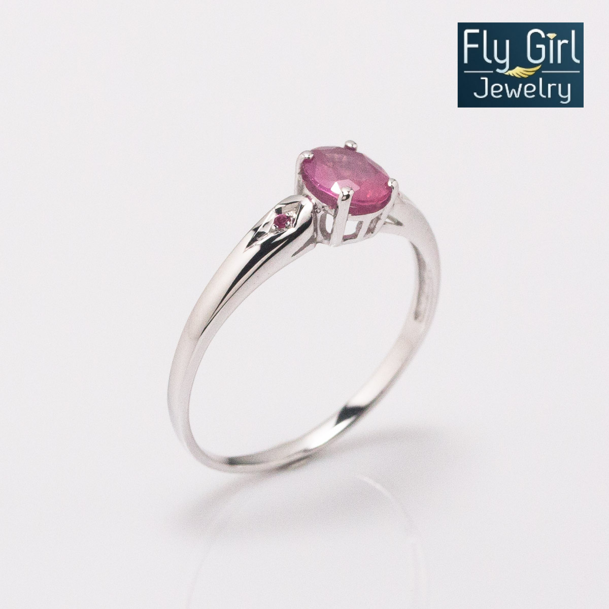 แหวนเงินแท้ พลอยทับทิมแท้(ราศีกรกฎ)