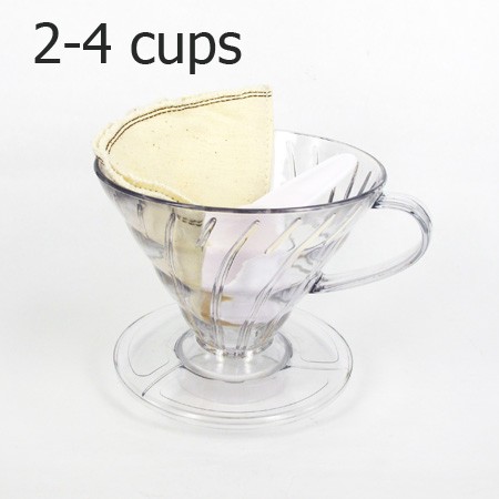 ถ้วยดริปหรือถ้วยกรองกาแฟรูเดี่ยว 2-4 ถ้วย 1610-365