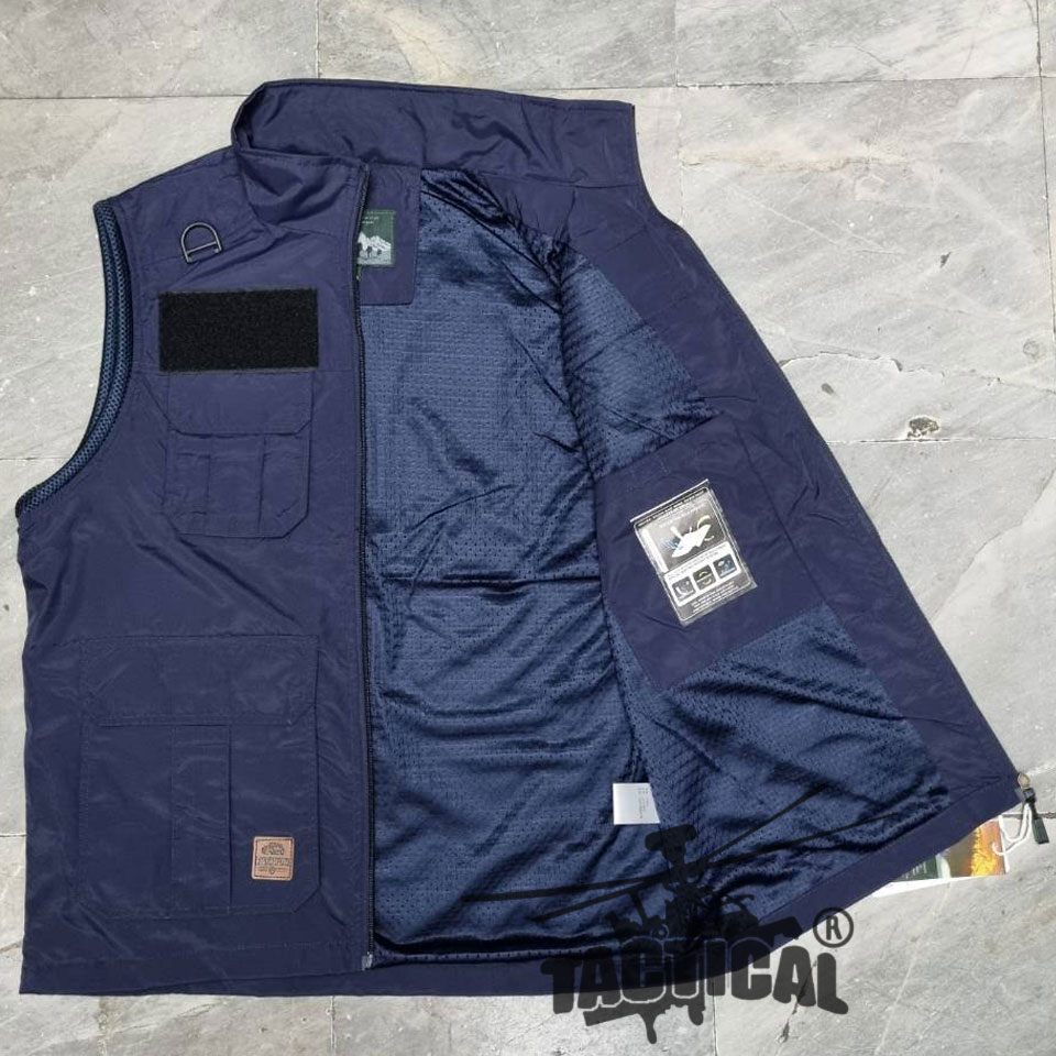 เสื้อกั๊กหน่วยงานราชการ กระเป๋าเยอะ ตีนตุ๊กแก (4 สี)