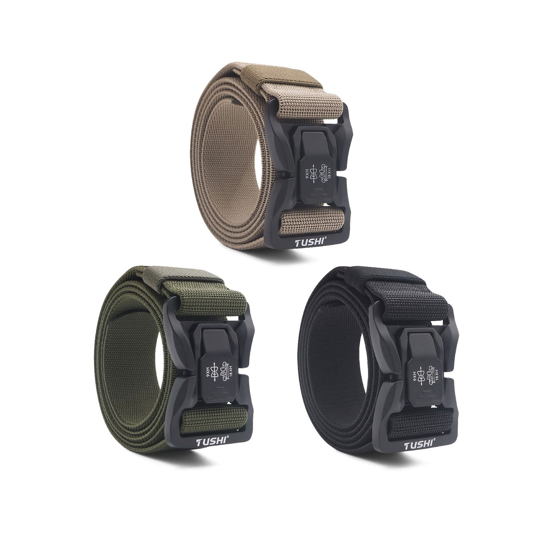 เข็มขัดสายยางยืด หัวปลดไว รุ่น 910