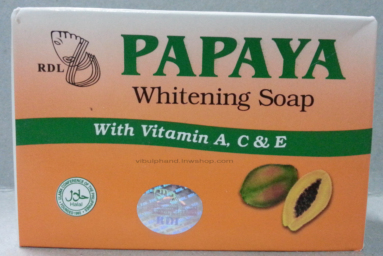 RDL Papaya Whitening Soap สบู่มะละกอ 135กรัม