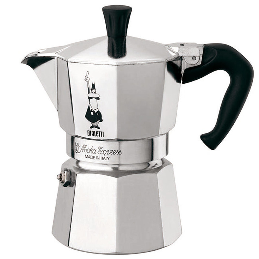 Bialetti หม้อต้ม กาแฟสด รุ่น Moka Express ขนาด 3 cup (สีเงิน)