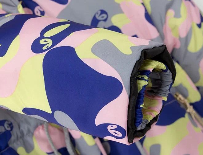 PreOrderไซส์ใหญ่ - เสื้อกันหนาวแฟชั่น ไซส์ใหญ่ ลายทหาร ข้างในเป็นขนสัตว์ มี Hood หนา สี : น้ำเงิน / สีเขียว