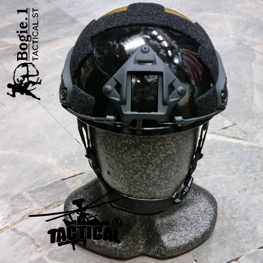 หมวก Fast สายตรวจ ทอง-ดำ BG1 (ปรับหลังแบบใหม่)