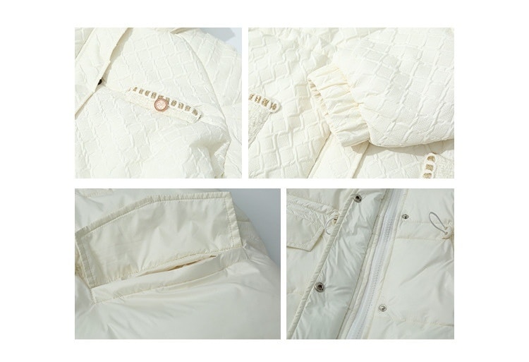 2324-0026 เสื้อกันหนาวบุนวม สวย ๆ คอสูงจ้า