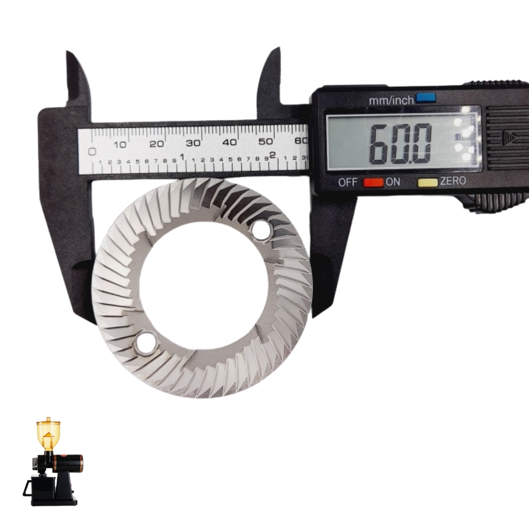 อะไหล่ ฟันบด สแตนเลส เครื่องบดกาแฟ ขนาด 60 มม. รุ่น 600n (ราคาต่อคุ่) รหัสสินค้า 2389