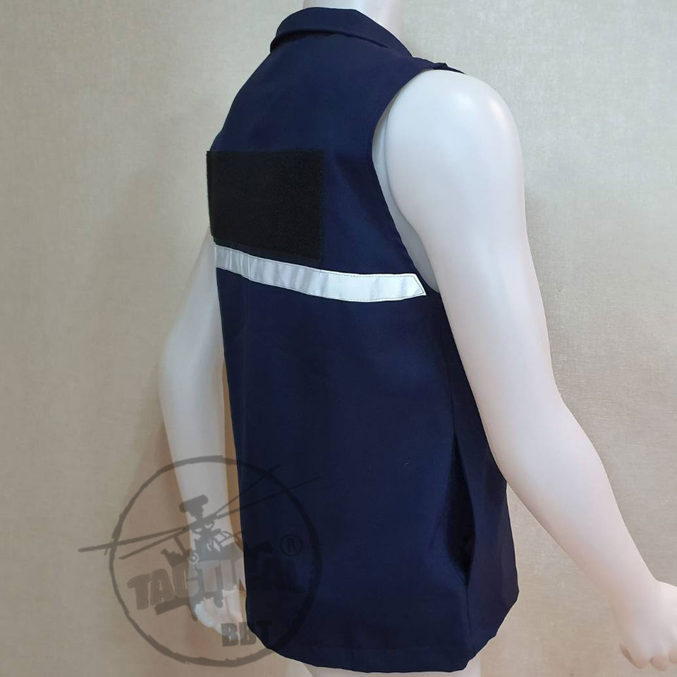 เสื้อกั๊กตร.กรมท่า แถบสะท้อนแสงหน้า-หลัง ยี่ห้อ TACTICAL
