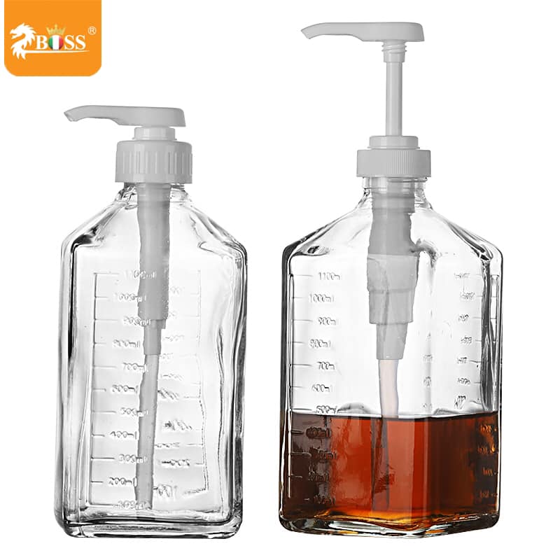 ขวดแก้วใส่น้ำเชื่่อมของเหลวพร้อมหัวปั้ม 10 cc. ZB-1020 รหัส 1225