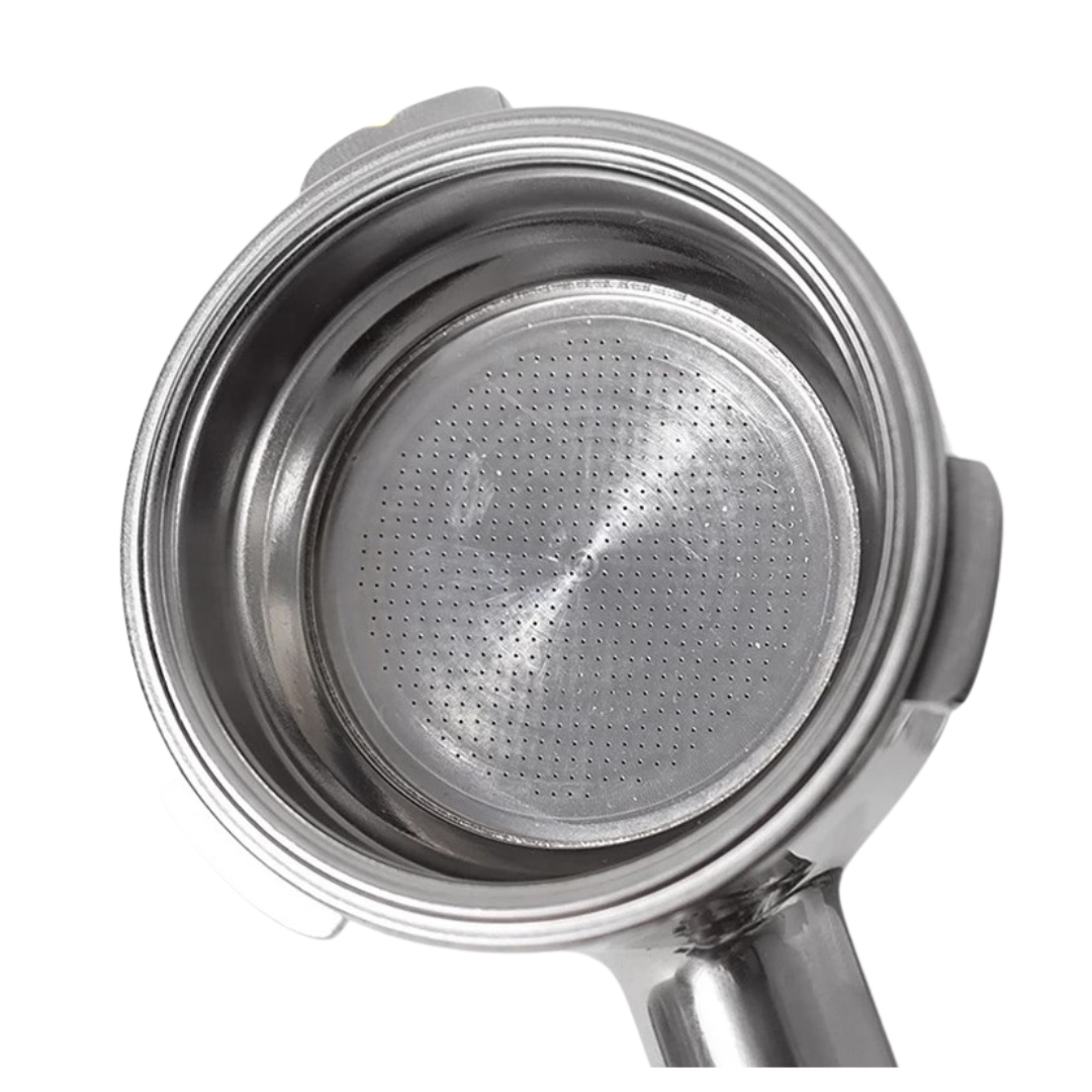 ตะแกรงรูเดียว กลั่นชา ชงชา ชงกาแฟ 2 ช็อต รูออกตรงกลาง สแตนเลส ขนาด 58 มิล Pressurized Coffee Filter Basket 58MM 2 Cups รหัส 2241