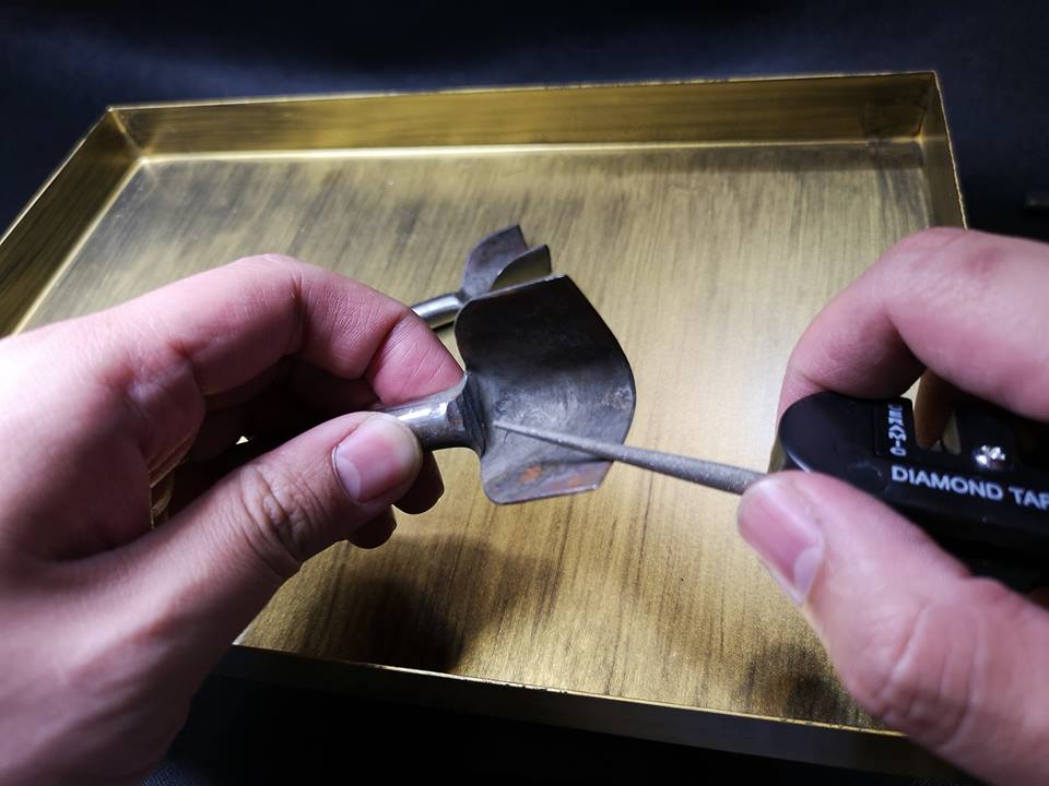 ที่ลับมีด 3 in 1 มีลับด้วยเซรามิค+คาร์ไบค์+แท่งแหลมลับมีด