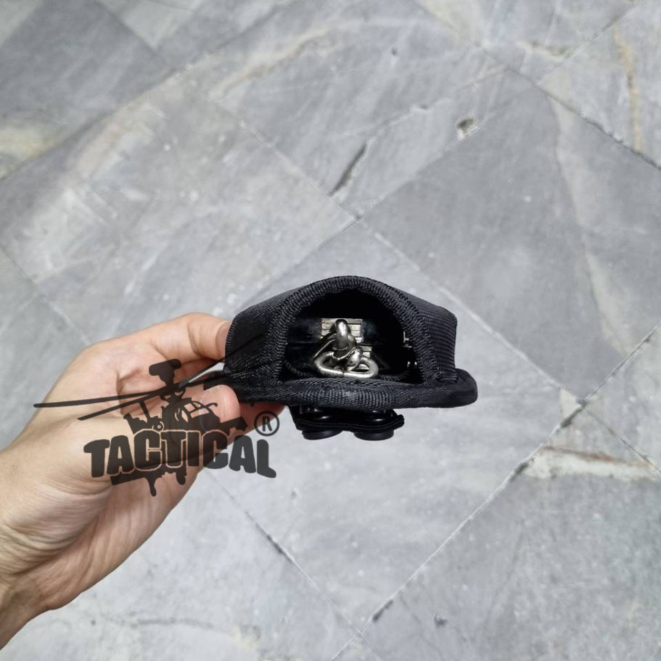 ซองกุญแจมือผ้า ติดเวส เข็มขัดได้ (ใส่ได้ทั้งบานพับและแบบโซ่)