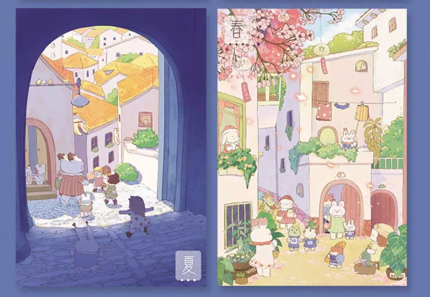 หนังสือภาพ Rabbit Town เมืองแห่งกระต่าย โดย Xia Qijiang