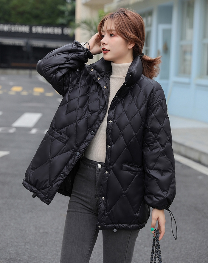 2324-0017 เสื้อแจ๊คเก็ตคอปก ตัวสั้น ไม่หนา