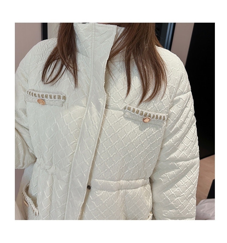 2324-0026 เสื้อกันหนาวบุนวม สวย ๆ คอสูงจ้า