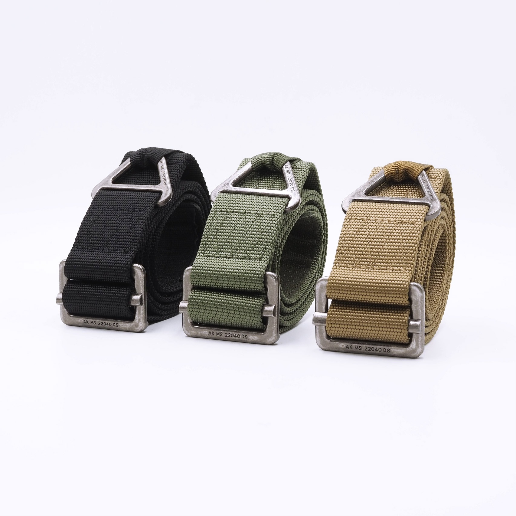 เข็มขัดไนลอนแท้ 100% C-1 หัว BK โรยตัว