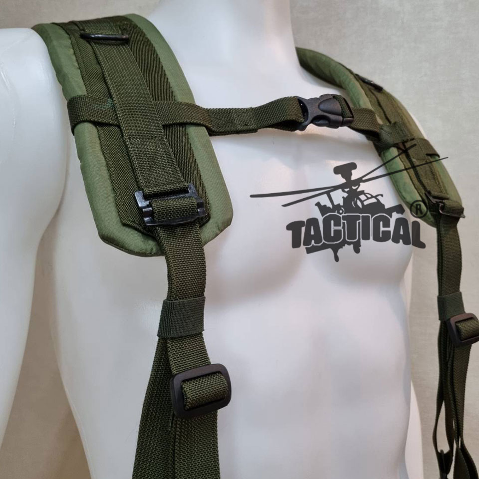 ชุดเข็มขัด + สายโยงบ่า แบบใหม่ (เหล็ก/ทองเหลือง) มีแยกขายเป็นชิ้น