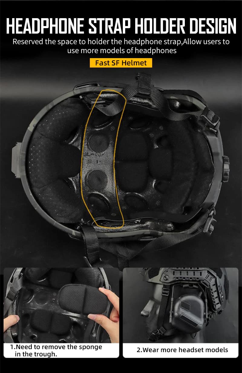 หมวก FAST SF SUPER HIGH CUT รุ่นปรับขนาดได้