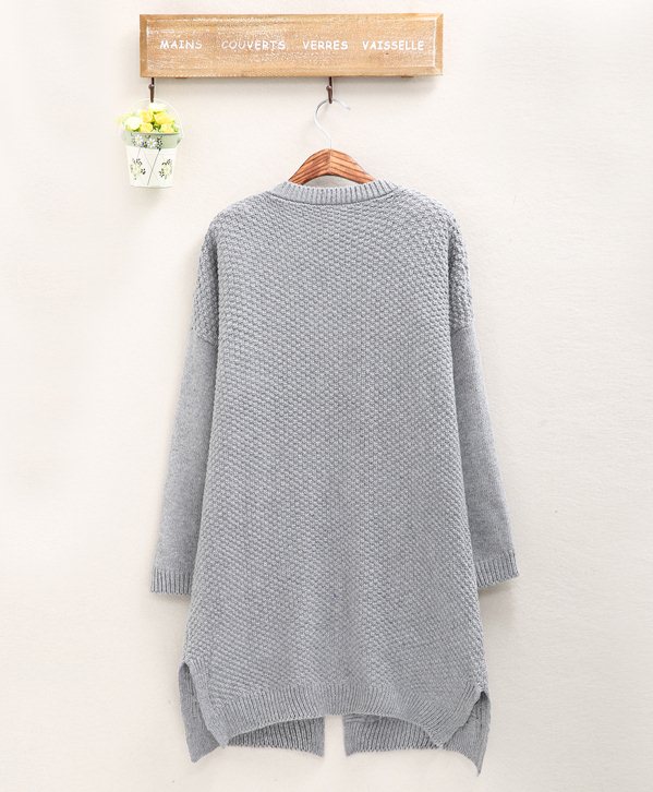 PreOrderไซส์ใหญ่ - เสื้อกันหนาวไซส์ใหญ่ คนอ้วน เสื้อไหมพรม กระดุมหน้า สไตล์เกาหลี มีไซส์เดียว (ไม่รวมเสื้อตัวใน) สี : น้ำเงิน / เทา / เบจ / ม่วง