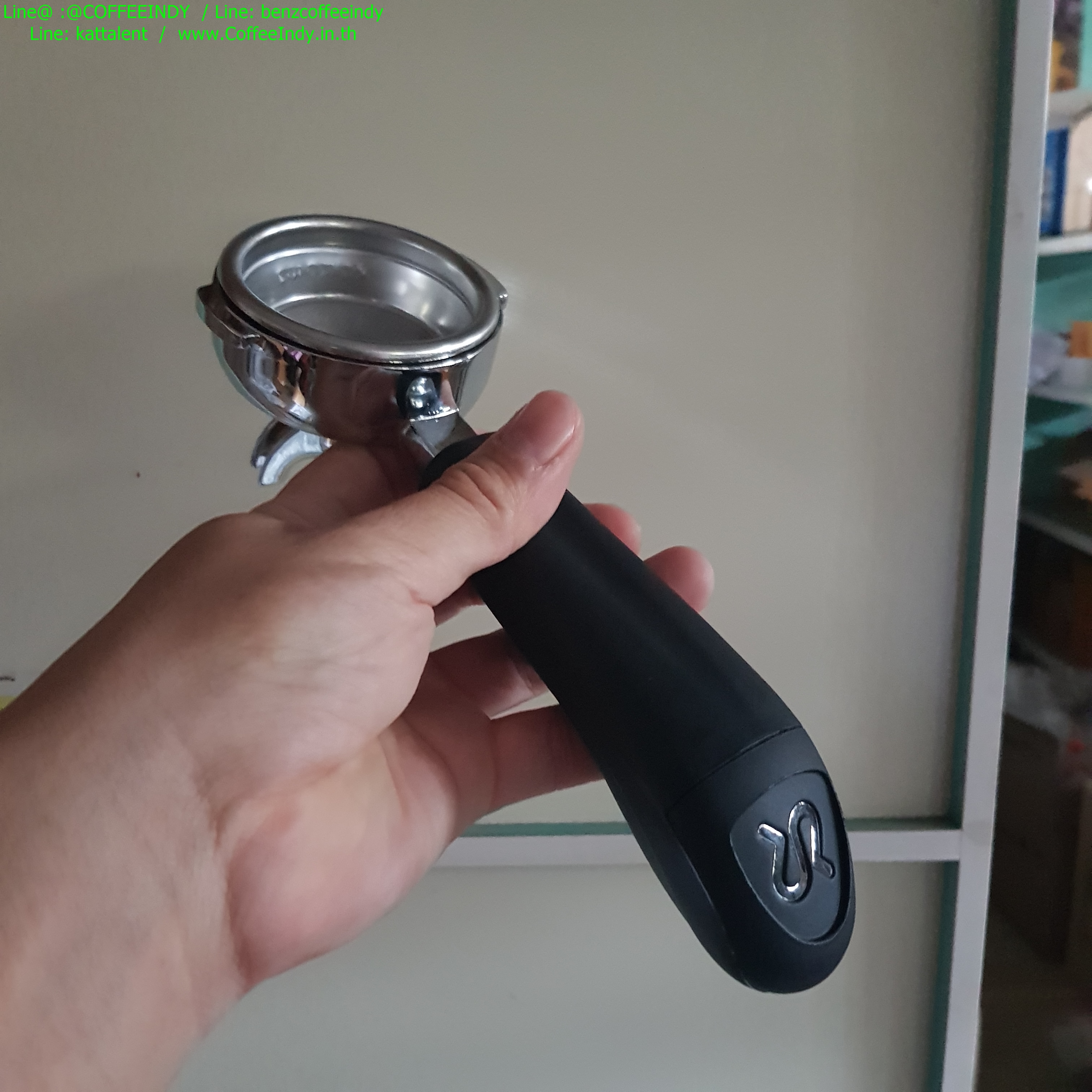 อะไหล่ด้ามชงกาแฟ Rancilio silvia แรนโลซีโอ้ ซีลเวีย พร้อมทางน้ำไหลและตะแกรง 2 ช็อต แท้