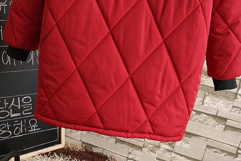 PreOrderคนอ้วน - เสื้อกันหนาวแฟชั่น ไซส์ใหญ่ คนอ้วน ผ้าฝ้ายโพลิเอสเตอร์ กันลม บุนวมไม่หนา สี : ดำ / แดง