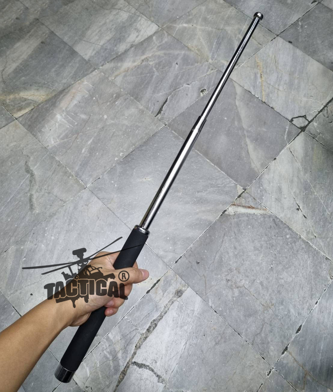 ดิ้วเหล็ก (เงิน) ด้ามโฟม 25 นิ้ว