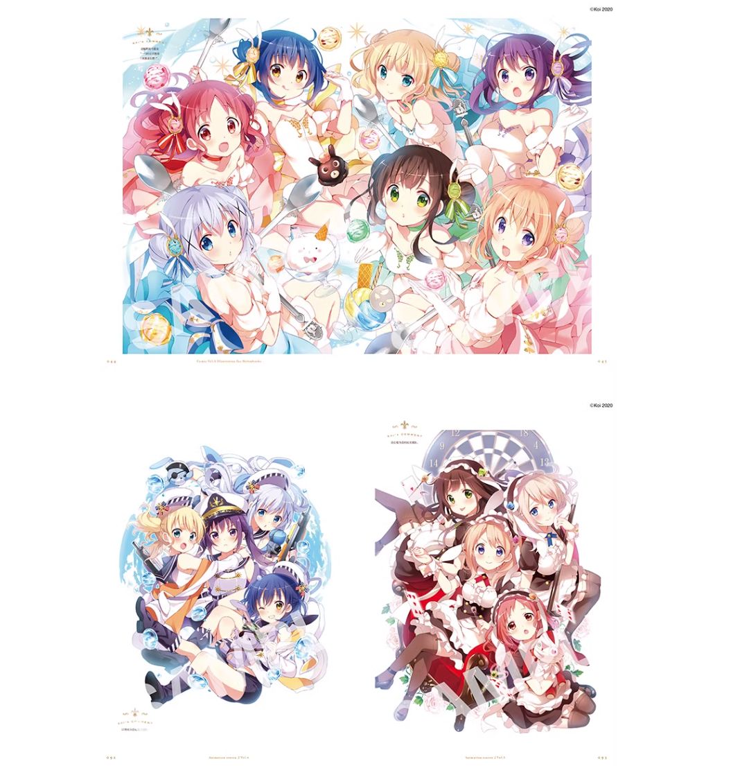 (พร้อมส่ง) [แพ็กเซ็ต3เล่ม] Gochuumon wa Usagi Desu ka? Art Book vol. 1,2,3