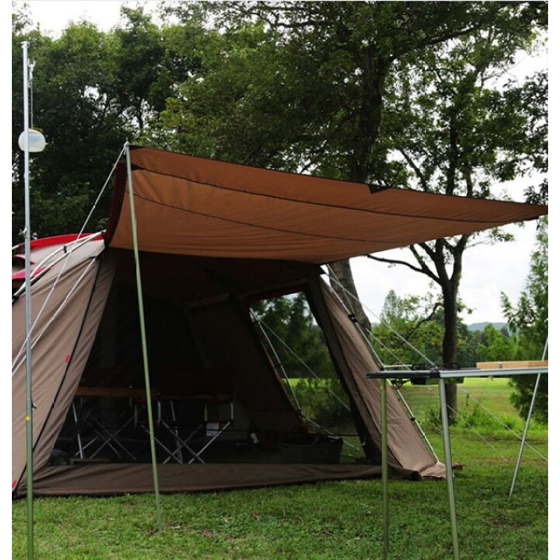 Snow peak land lock set FK-247 snowpeakTP-671R +Trap สโนว์พีค แลนด์ล๊อค+เสาหน้า+กราวชีท เต็นท์สำหรับครอบครัว 4-6 คน