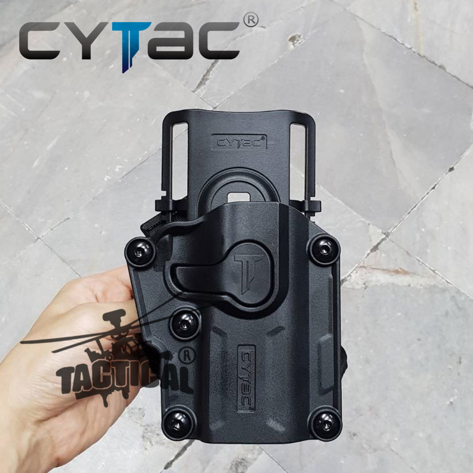 (งานแท้) ซองปืน Mega-Fit + เพลทลดต่ำ + รัดขา ยี่ห้อ Cytac