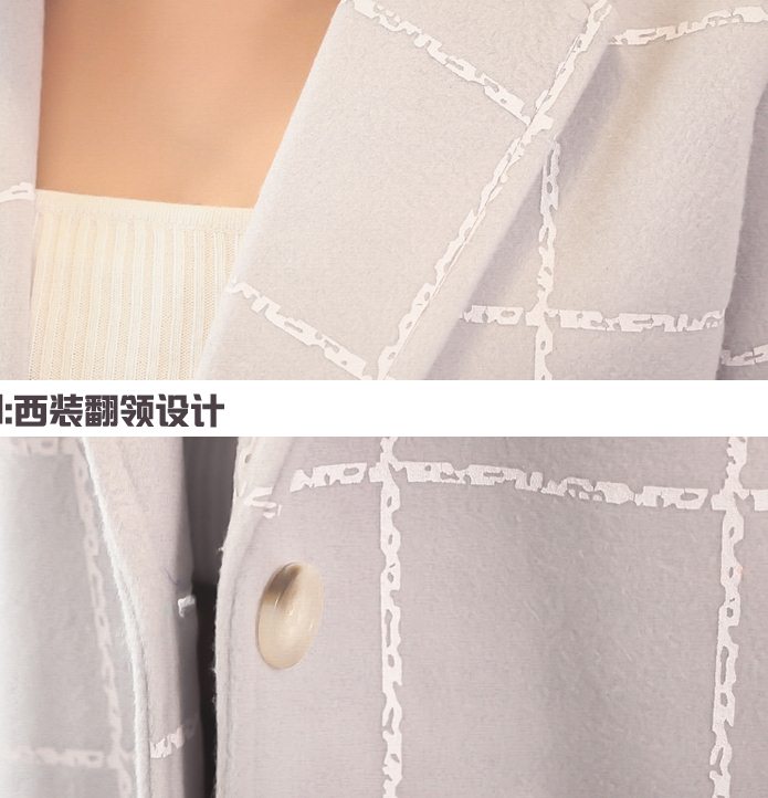 PreOrderคนอ้วน - เสื้อกันหนาวแฟชั่น ไซส์ใหญ่ ผ้าวูลขนสัตว์ ลายสก๊อต สี : ครีม / ดำ / น้ำเงิน