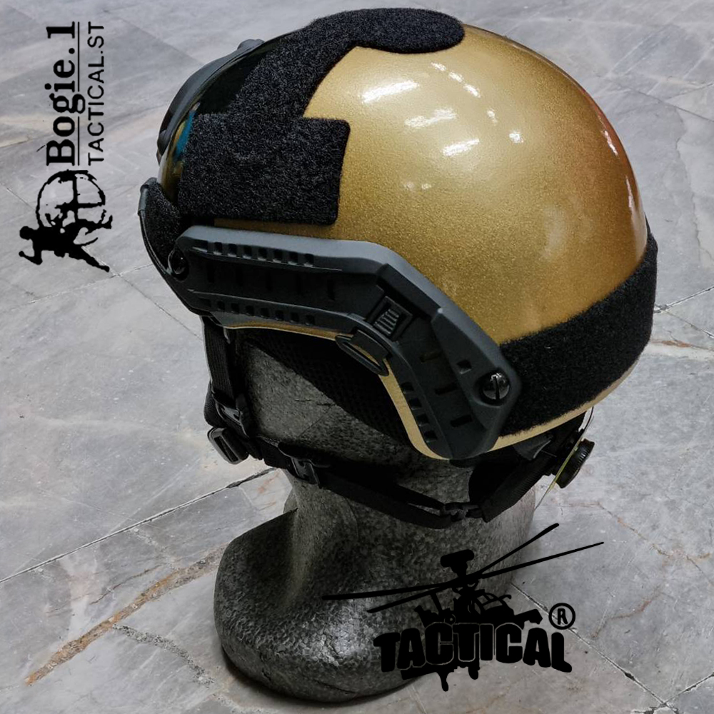 หมวก Fast สายตรวจ ทอง-ดำ BG1 (ปรับหลังแบบใหม่)