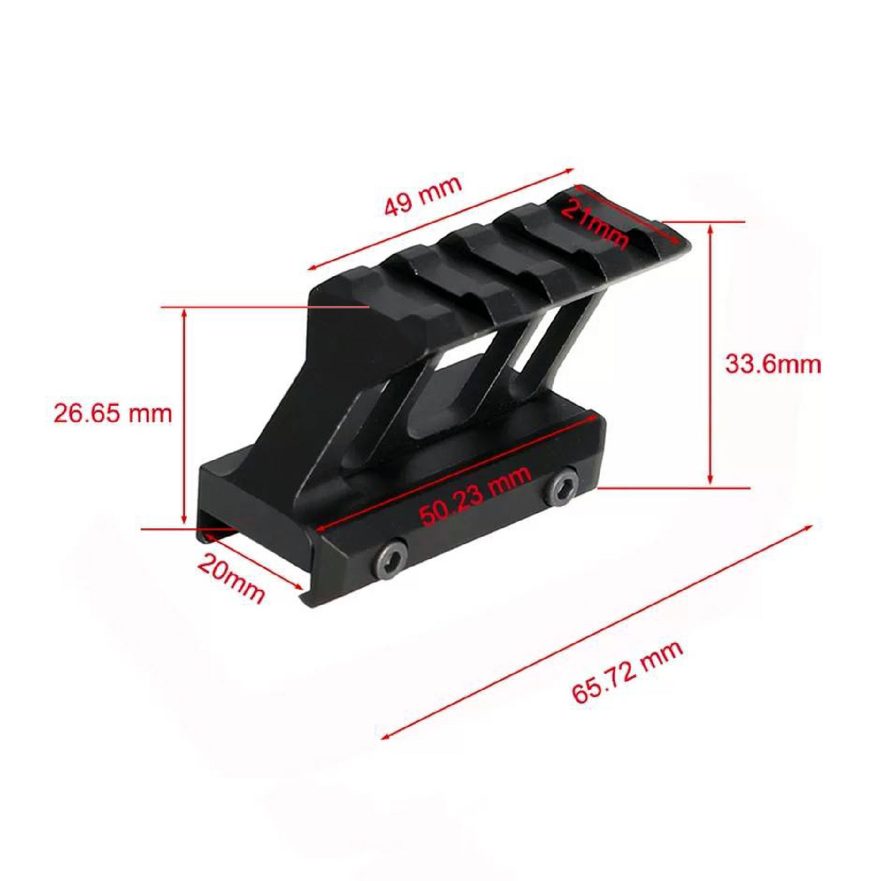 รางยกสูง เอียงหน้า B2