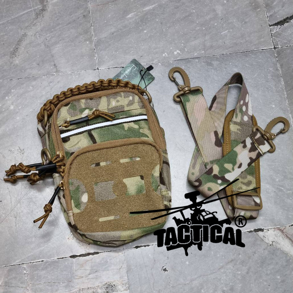 กระเป๋าสะพายข้างแบบ Molle หูหิ้วร้อยเชือกพาราคอร์ด