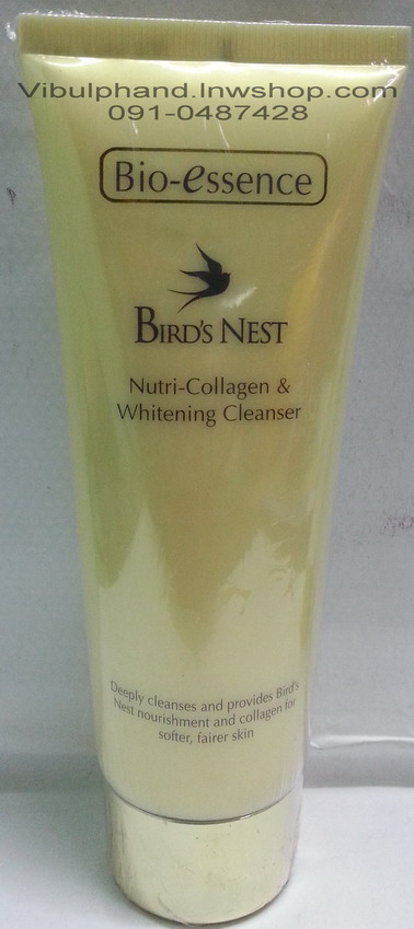 Bio-essence Bird's Nest Nutri-Collagen & Whitening Cleanser เบิร์ดเนสท์ นูทรี-คอลลาเจน แอนด์ ไวท์เทนนิ่ง คลีนเซอร์ 100กรัม