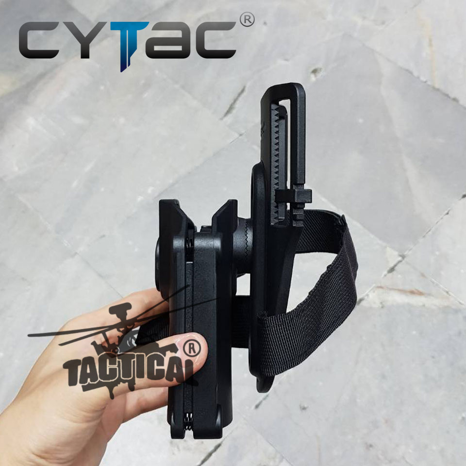 (งานแท้) ซองปืน Mega-Fit + เพลทลดต่ำ + รัดขา ยี่ห้อ Cytac